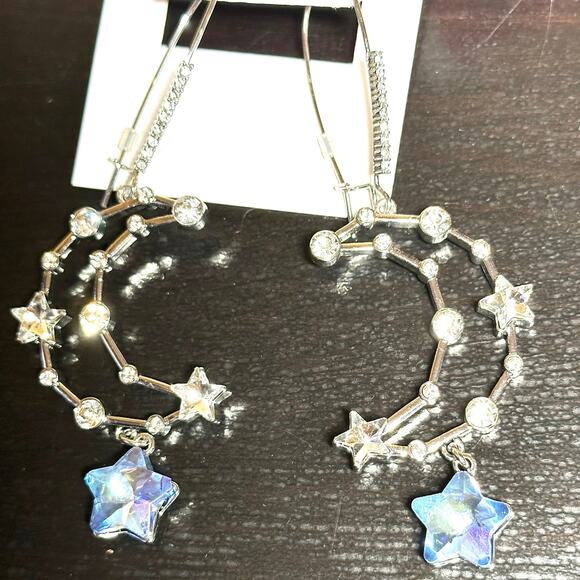 Sparkly Celestial Betsey Johnson Drop Earrings - Picture 4 of 5
